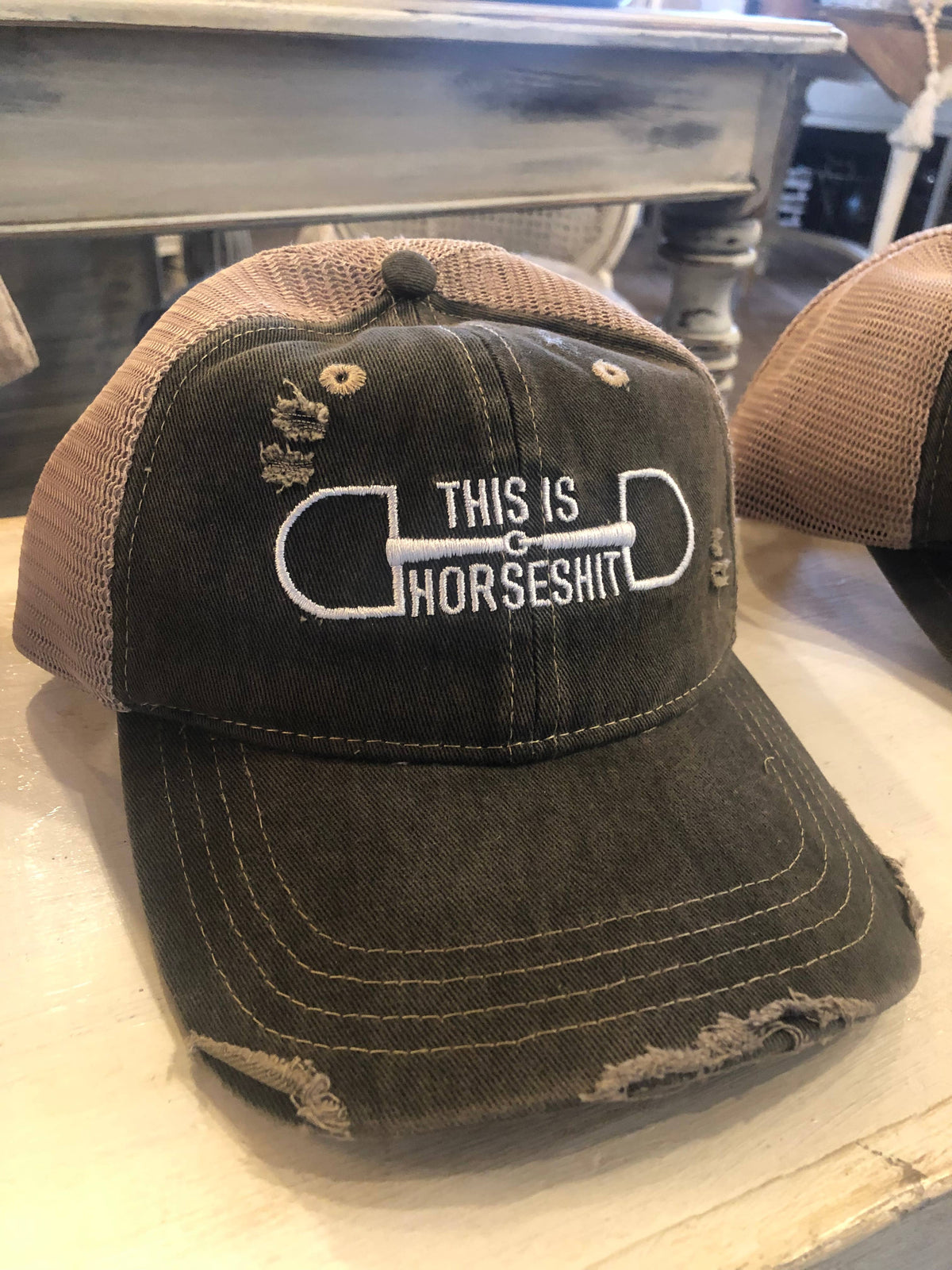 This is HorseShit Distressed Trucker Baseball Cap