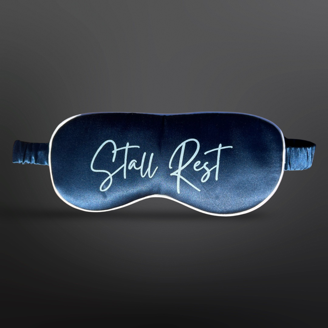 Stall Rest Equestrian 100% Silk Eye Mask - Sleep Mask