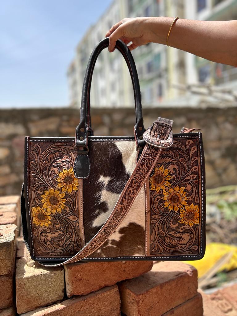Wholesale Genuine handmade cowhide leather tote shoulder purse bag - Linen  Connections / Craftluxe - Fieldfolio