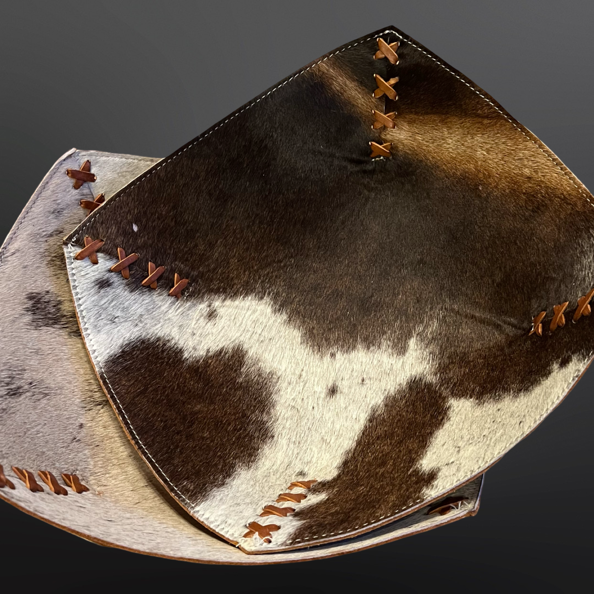 Cowhide Leather Bowl 12”