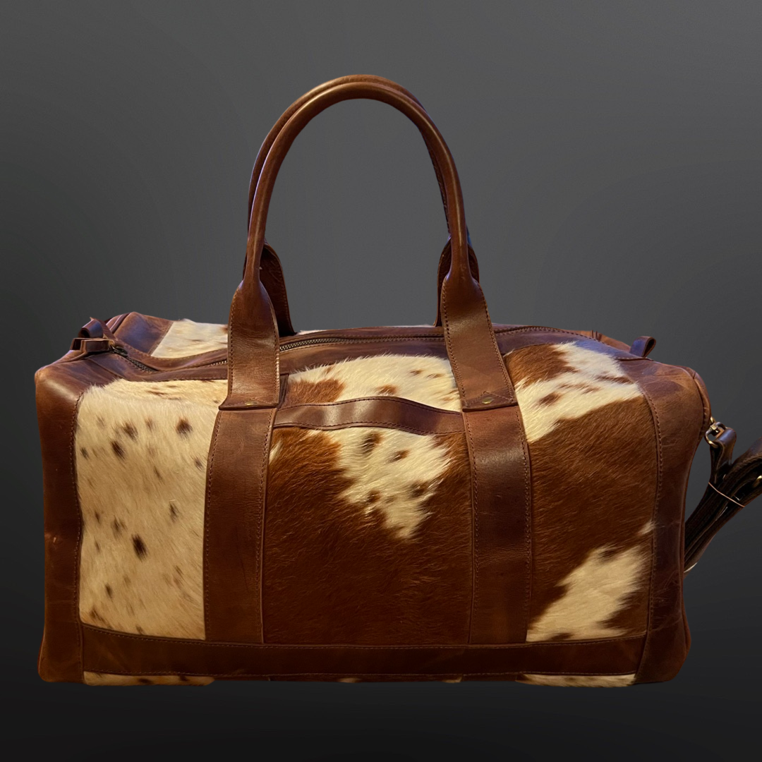 Newmarket Leather Cowhide Carryon Duffle Bag - Suitcase