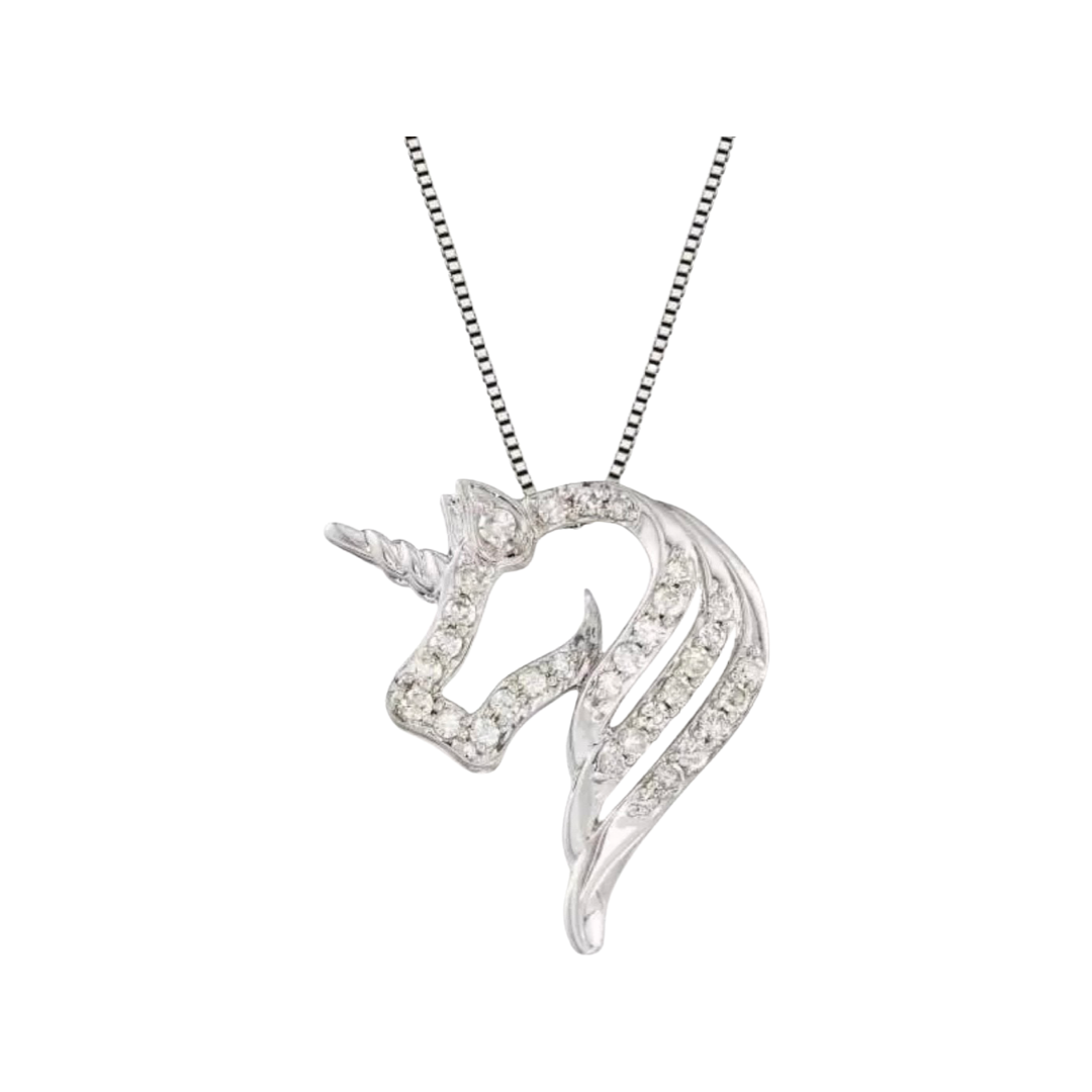 My Horse is a Unicorn Sterling Silver Necklace